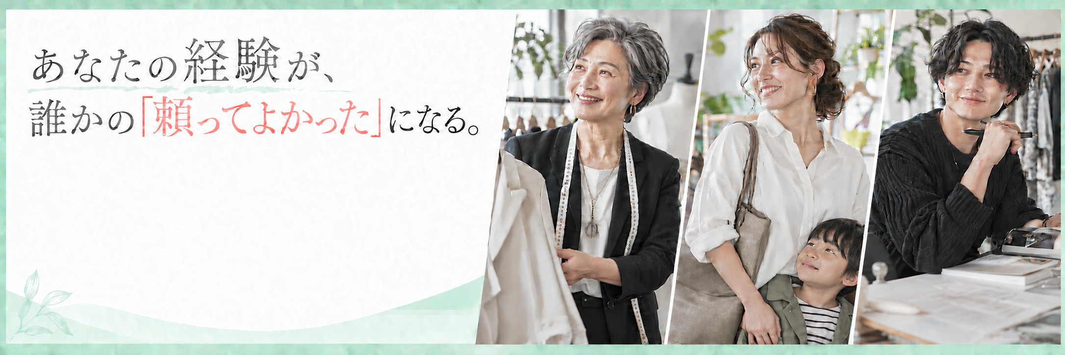 あなたの経験が、誰かの『頼ってよかった』になる。多様なアテンダントの姿